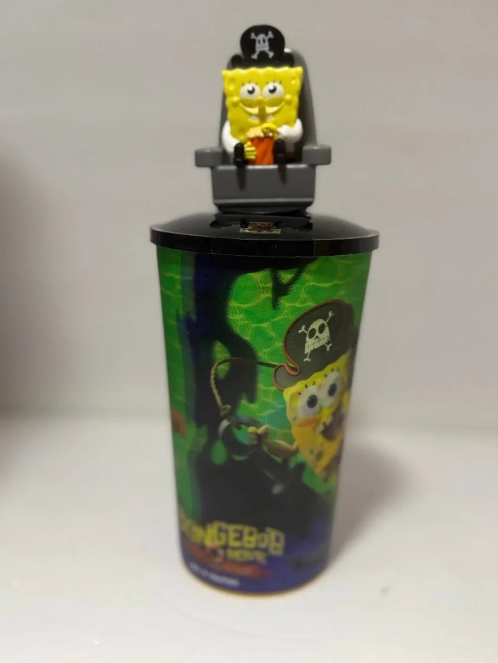SpongeBob Movie Pirate Cup with Figurine Topper